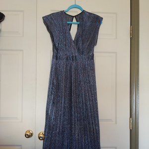 Anthropologie Moulinette Soeurs Metallic Wrap Dress